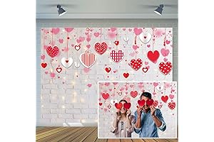 CYLYH 7x5ft Valentine Backdrop for Kids