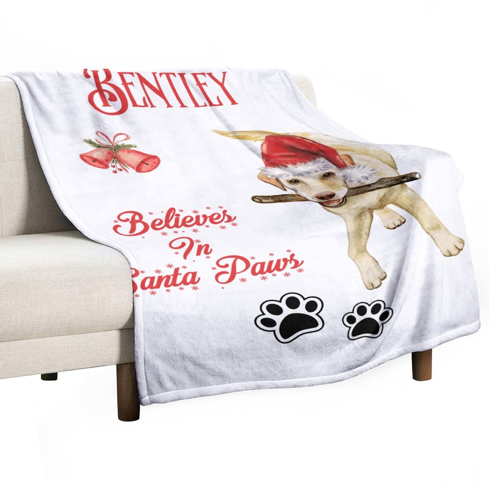 Couverture en flanelle polaire chaude plaid Noël réversible pour canapé lit et voyage