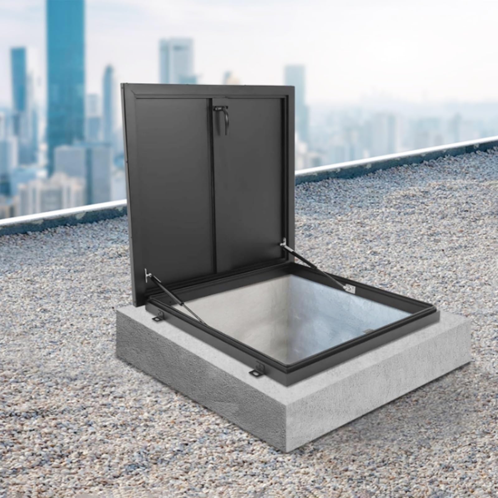 Cubierta de ventilación de salida de emergencia de acero duradero para almacén, ático, sótano, solución de seguridad ideal