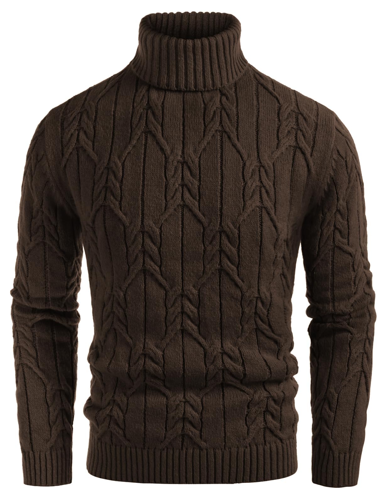 GRACE KARIN Cable Knit Turtleneck