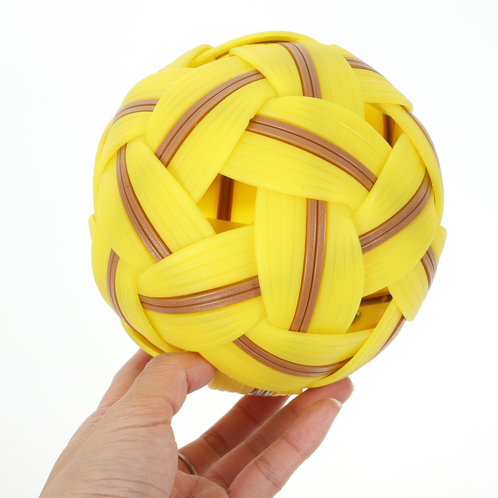 Juguete de Fútbol de Plástico Incluye Bolsa de Red para Exteriores, Pelota Tejida Resistente y Fácil de Transportar, Adecuado