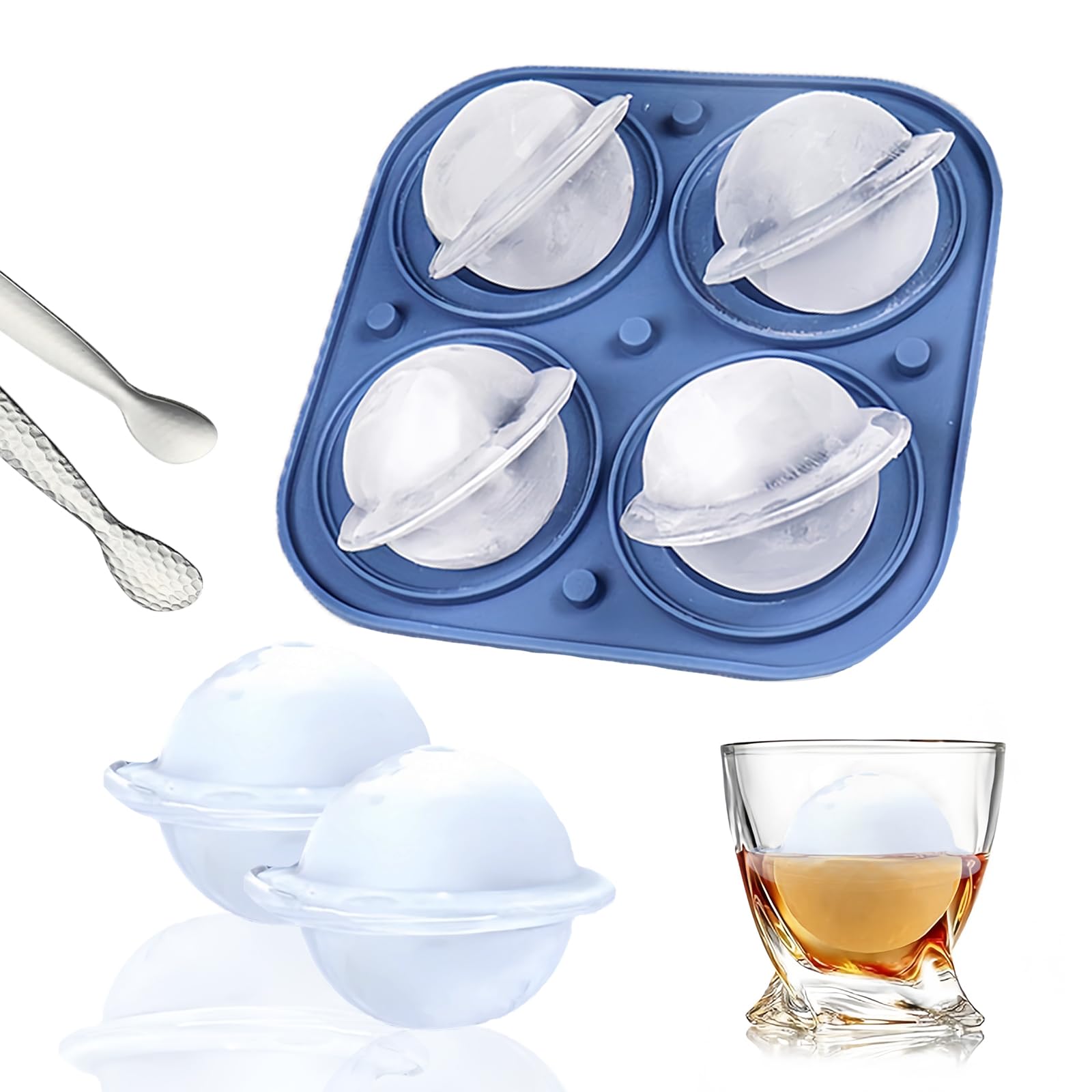 2 Pezzi Stampo Per Cubetti Di Ghiaccio In Silicone Con Coperchio - 15 Scomparti, Nero, Ideale Per Whisky, Cocktail E Preparazioni Creative - 3