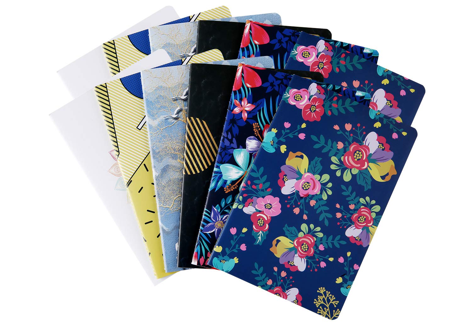 Buy 12 Pack Subject Notebook Journals Bulk for Travelers, Class and