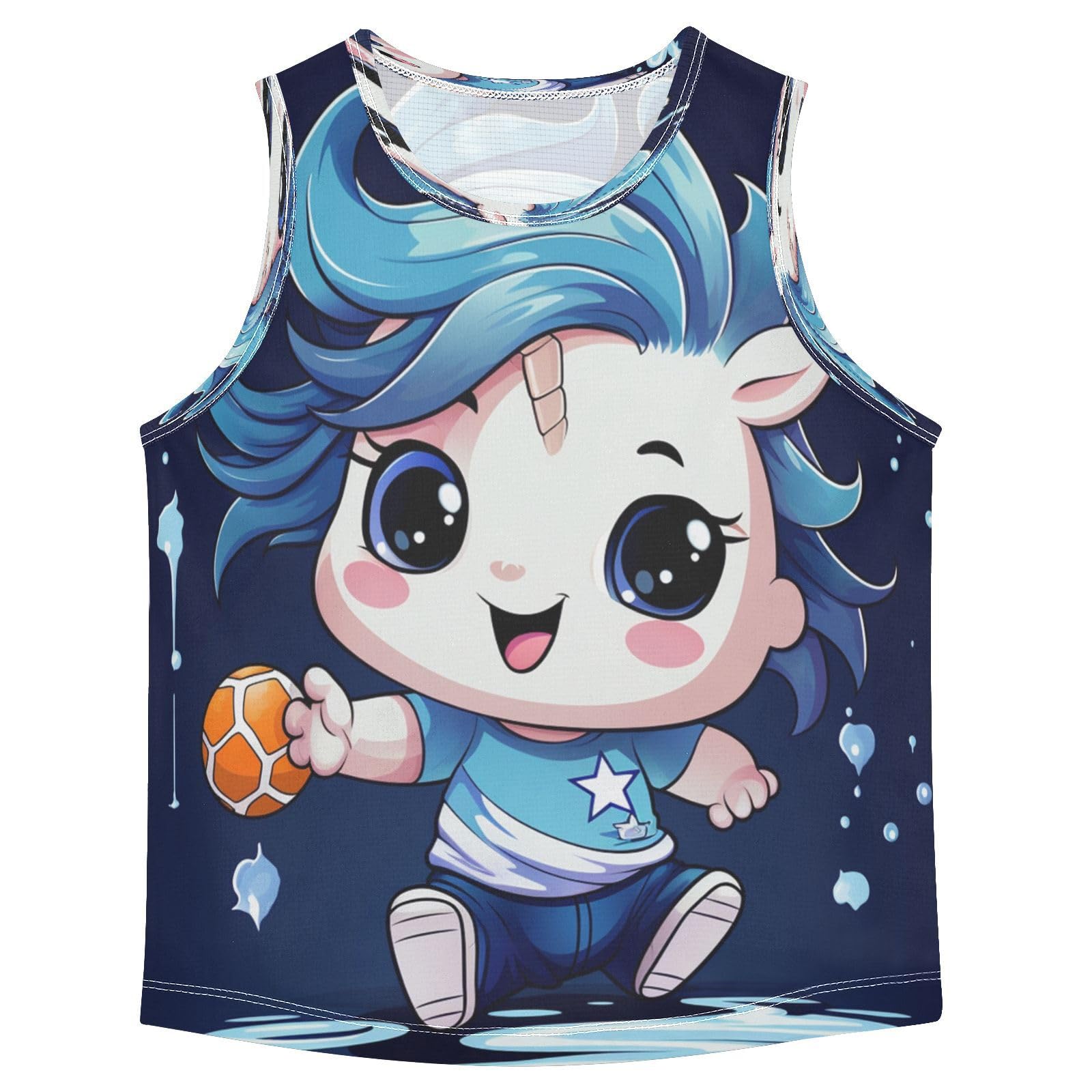 Dibujos Animados Lindo Unicron Camisetas Sin Mangas Tipo Tank Top para Niños Jóvenes