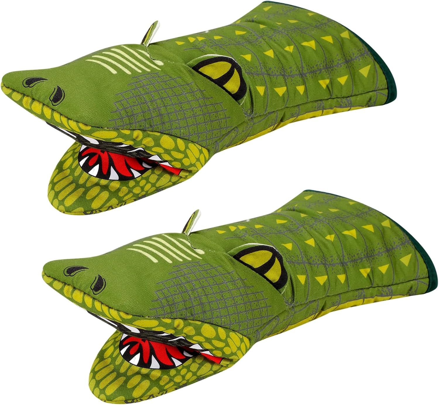 Zhehao 2 Pcs 3D Alligator Souvenir Oven Mitts