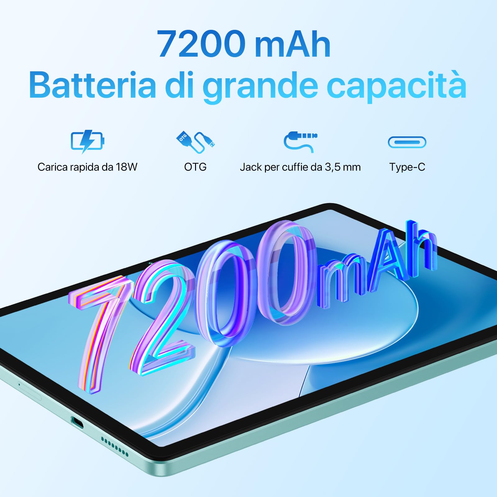 UMIDIGI Tablet Android 14, Tablet 11 Pollici 8(4+4) GB RAM+256GB ROM/TF 1TB, 4G Dual SIM Tablet in Offerta, 7200mAh, Tablet PC Octa Core/GPS/13MP/BT5.0/OTG/Face ID, G9 Tab Tablet con Penna-Verde