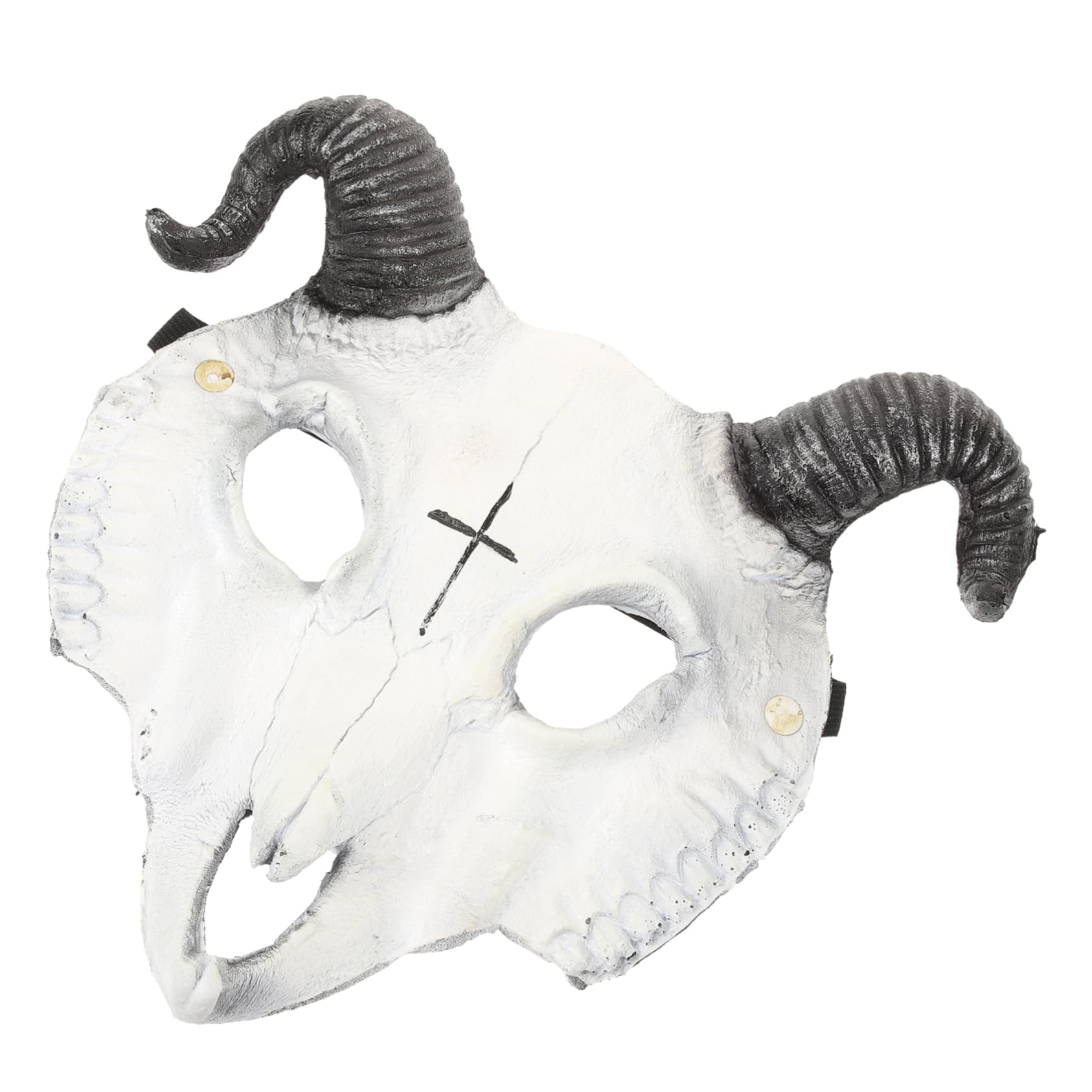 TOYANDONA 1pc Skull Sheep Mask for Halloween Cosplay Lightweight Pu Material Comfortable Eye Nose for Masquerade Carnival Party Decorations