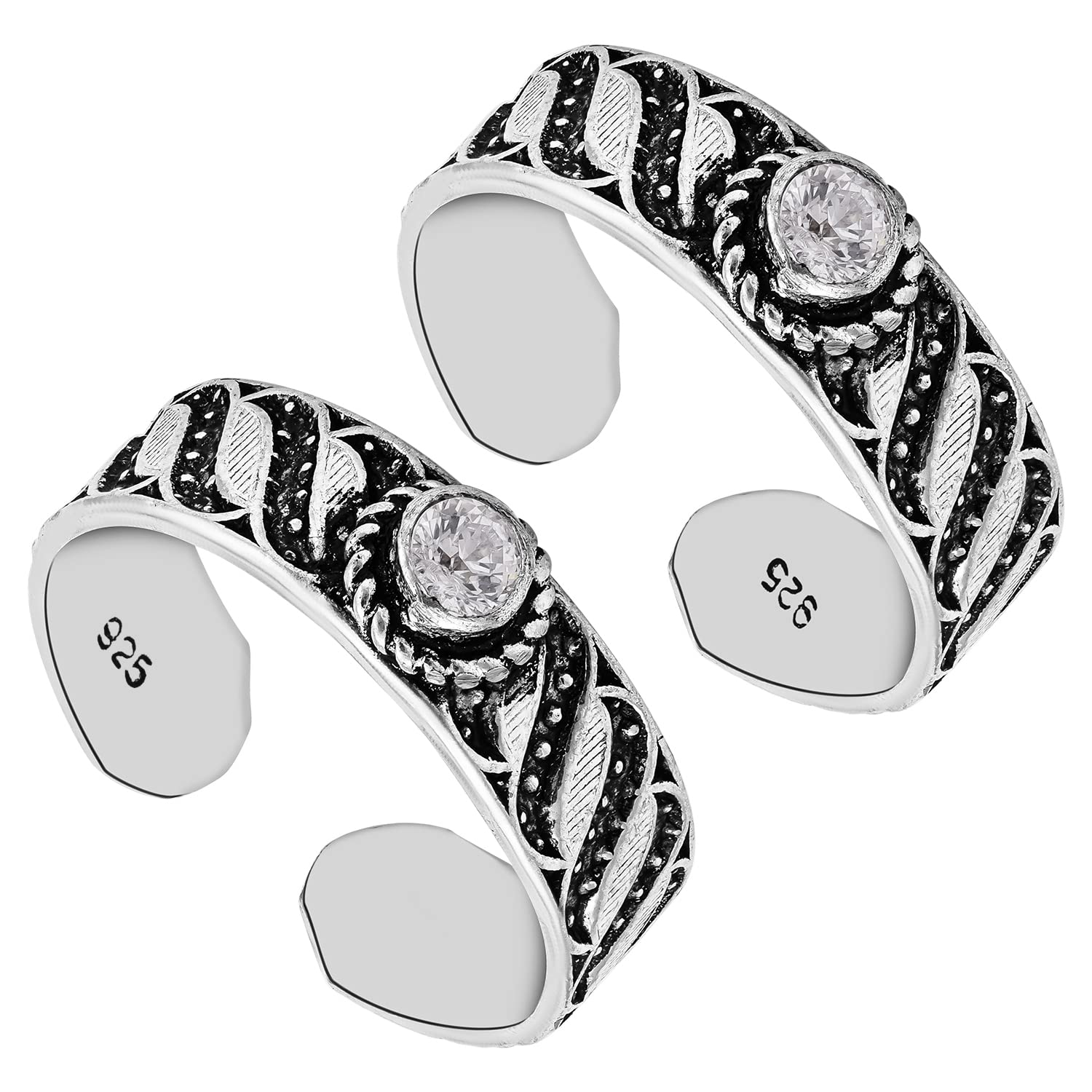 Pissara Sparkling 925 Sterling Silver Valentine Day Gift Toe Rings For Women And Girls|with Authenticity Certificate, 925 Stamp & 6 Months Warranty (TR104679) (B0BJ712YZ2) Amazon Price History, Amazon Price Tracker