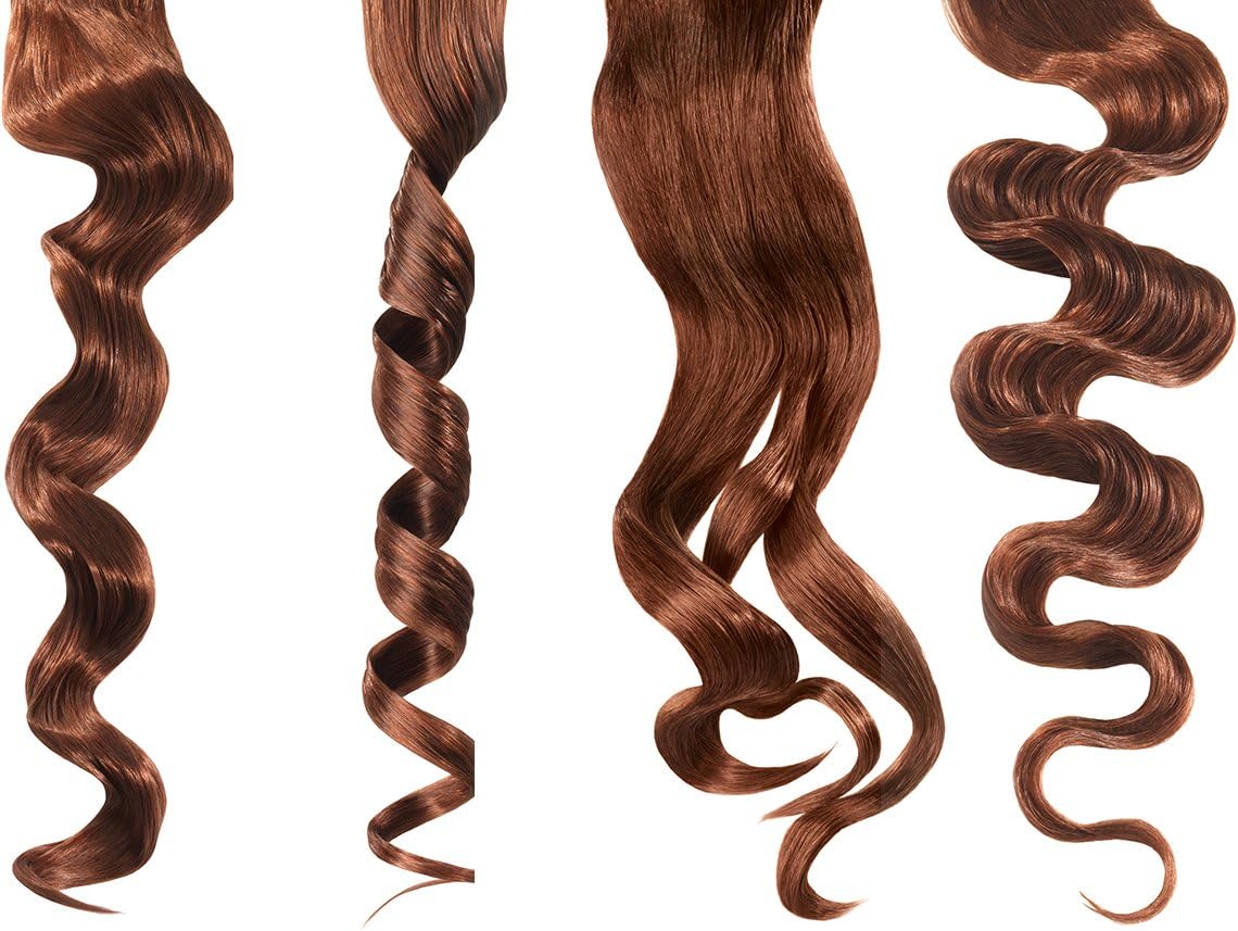 Examples of S-wave hairstyles created with a styler
