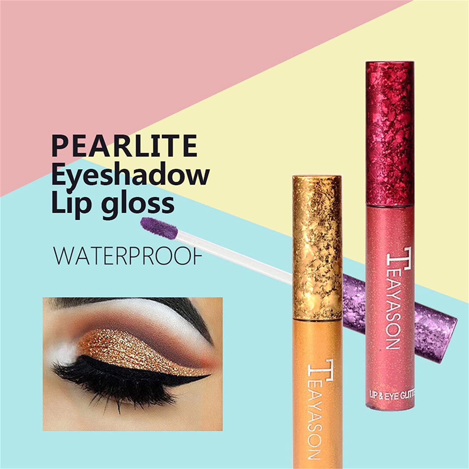 11 Colori Liquido Glitter Set di ombretto Set, Shimmer Metallic Eyeshadow Effetto a Lunga Durata Effetto duraturo Acqua Punto di Ombra a Prova di Acqua Lucida (Color : 11color)