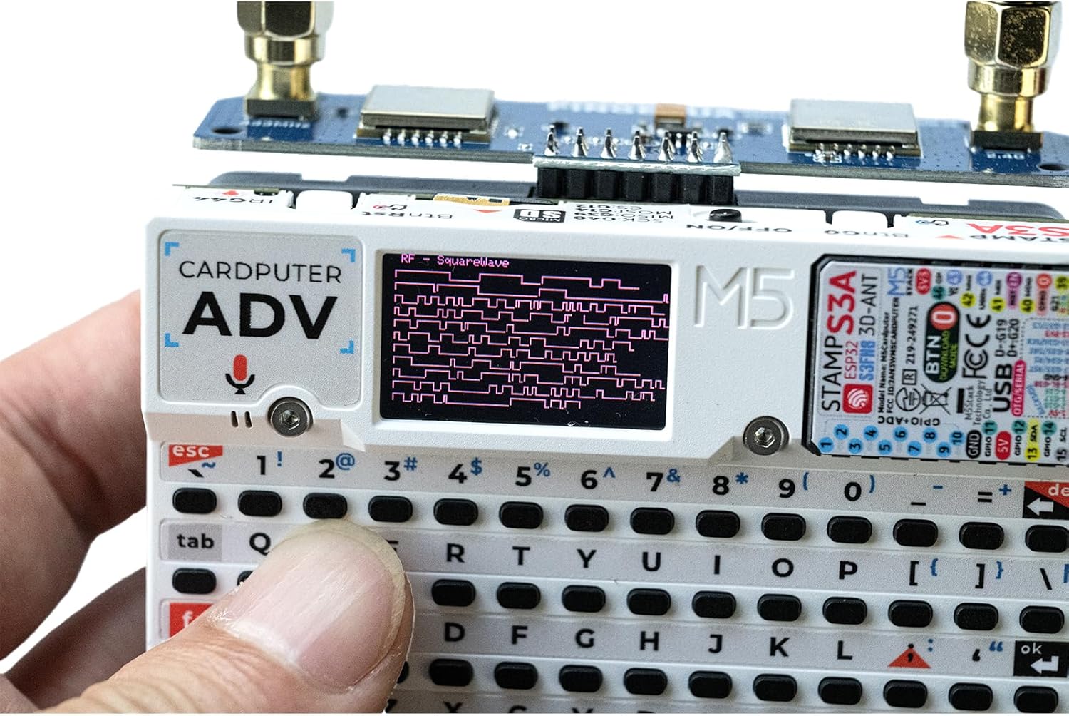 Hydra RF Cap 424 Module for M5Stack Cardputer ADV, Dual Band 2-in-1 Board, Auto Switching, Stable Power, SPI/GPIO Protection (Setup Required)