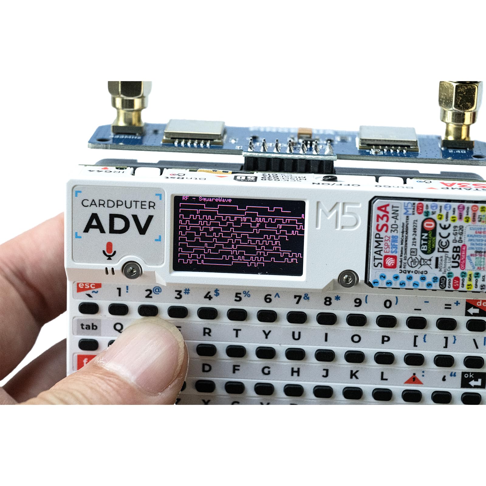 Scheda di sviluppo RF 2-in-1 per M5Stack Cardputer ADV, compatibile NRF24 & CC1101, 2,4GHz & 433MHz, commutazione automatica, protezione SPI/GPIO
