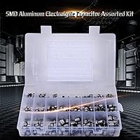 Vista 3 de Oumefar 400 condensadores, 24 valores SMD condensadores electrolíticos de aluminio, kit surtido de condensadores electrolíticos con caja