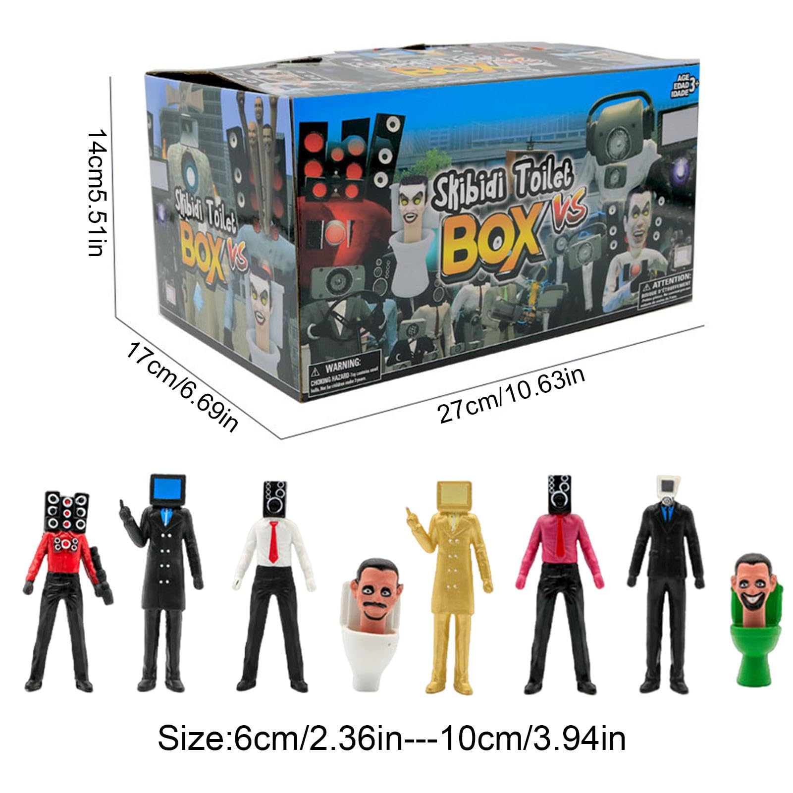 Amazon.co.jp: Skibidi トイレおもちゃフィギュアセットスキビ