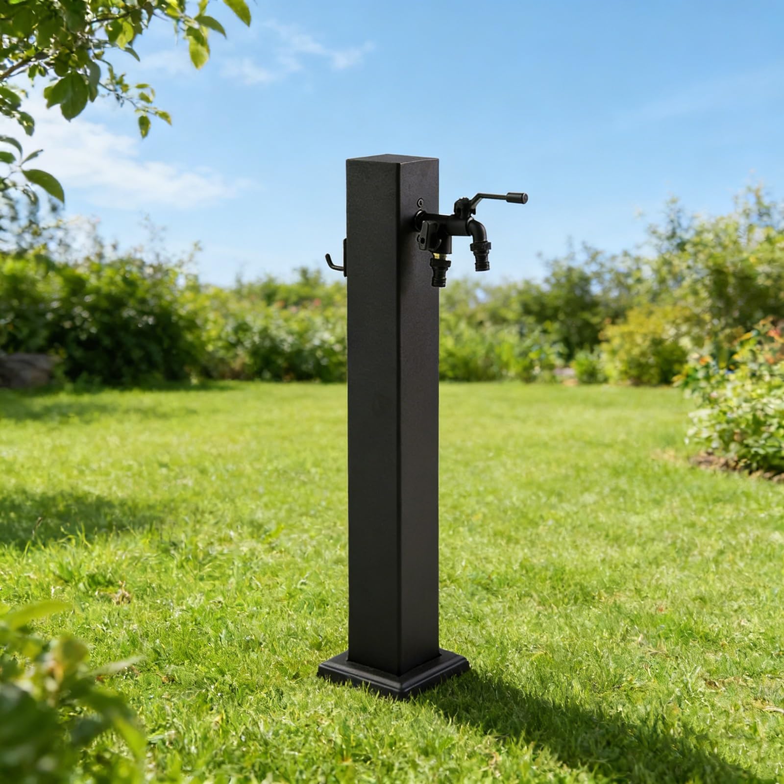 XDLEDMKIZ Freestanding Garden Water Column with Faucet, Floor Hose Stand Outdoor Antifreeze, for Farm Pasture Backyard