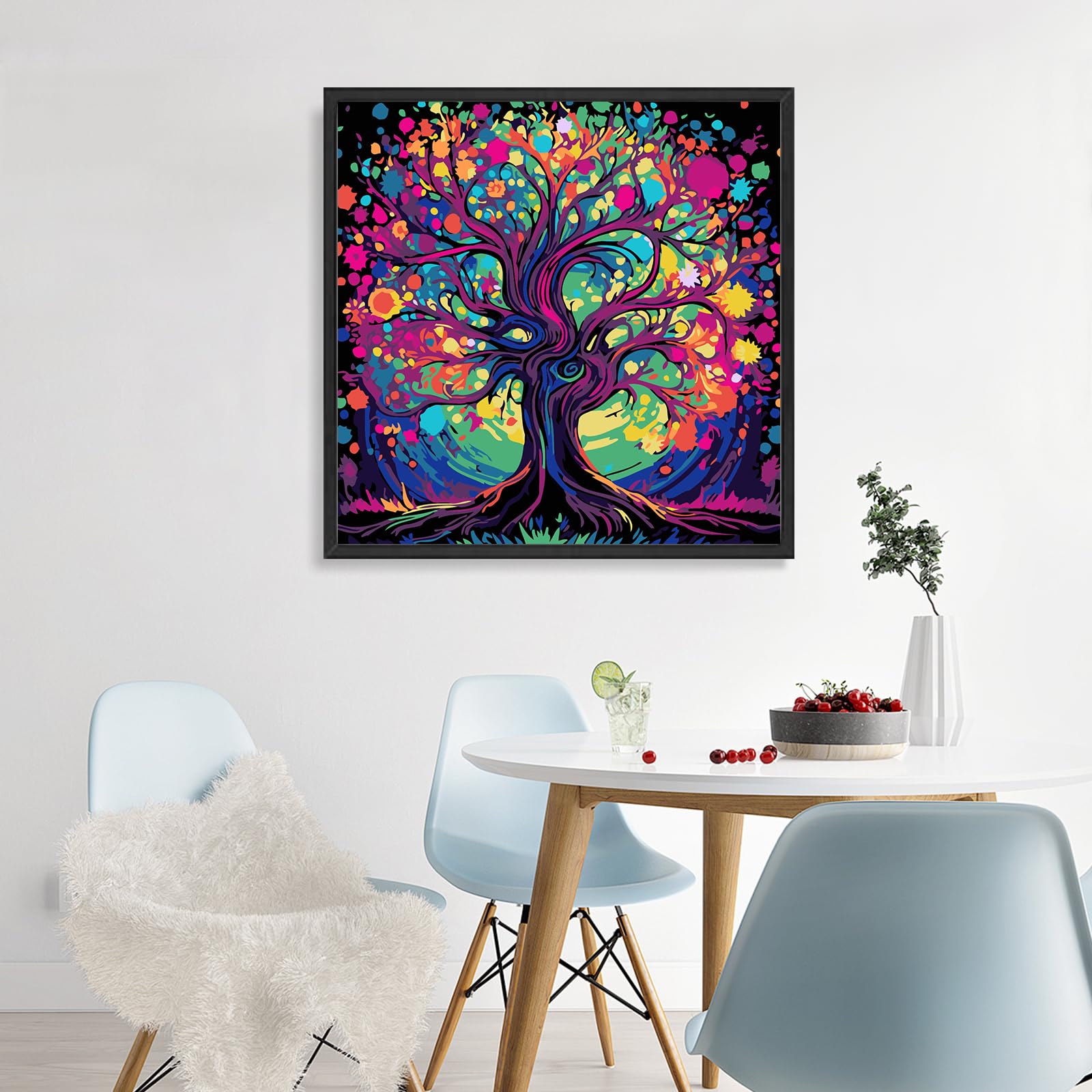 MOGTAA Kit De Pintura Por Números Para Principiantes – Incluye Lienzo Con Marco De 20x30 Cm, Caballete De Madera Y Pigmentos Acrílicos, Perfecto Para Decoración Del Hogar Y Regalo