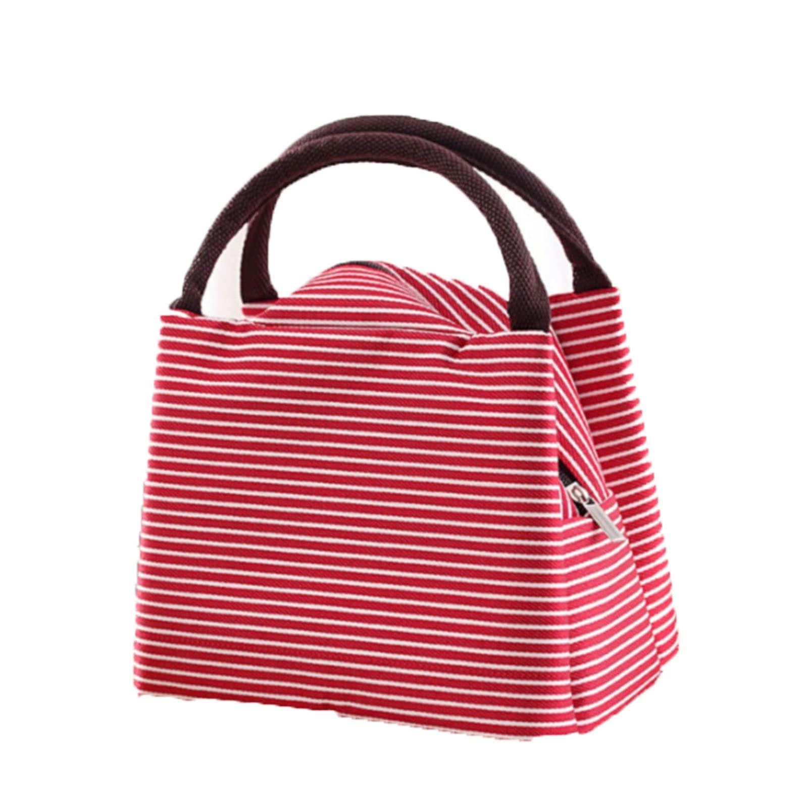 Bolsa de Almuerzo aislada, Bolsa de Almuerzo a Rayas, Bolsa isotérmica para Mujer, Bolsas térmicas para Alimentos empaquetados, Bolsa térmica para Almuerzo, Bolsa para r