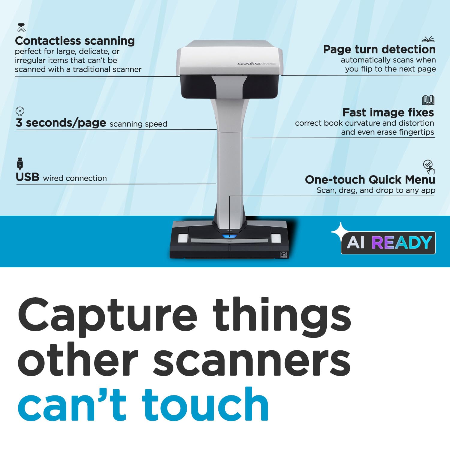 Amazon | Fujitsu ScanSnap SV600 - Overhead scanner - 17 in x 11.81
