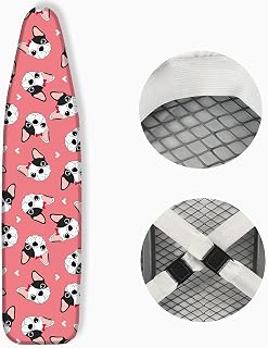 Ironing Board Cover 15x54 Inch Extra Thick Resistant Scorch and Staining,4 Fasteners,Elastic Edge,Large Protective Scorching Standard Size (1402765010)