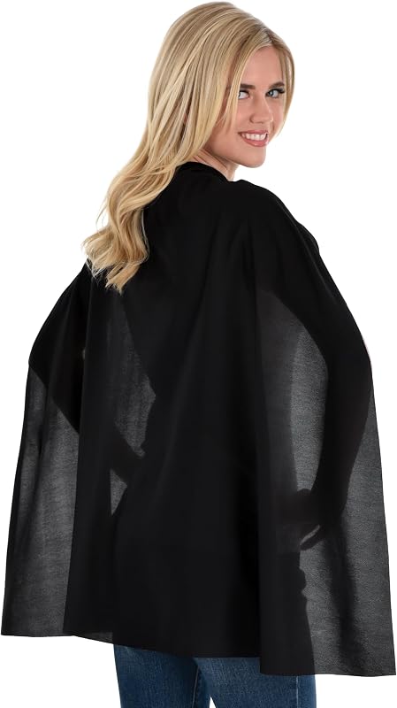 Black Cape Unisex Adult Costume - One Size Fits Most (1 Count) - Perfect for Cosplay, Parties, and More