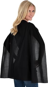 Black Cape Unisex Adult Costume - One Size Fits Most 1 Count - Perfect for Cosplay, Parties, and More