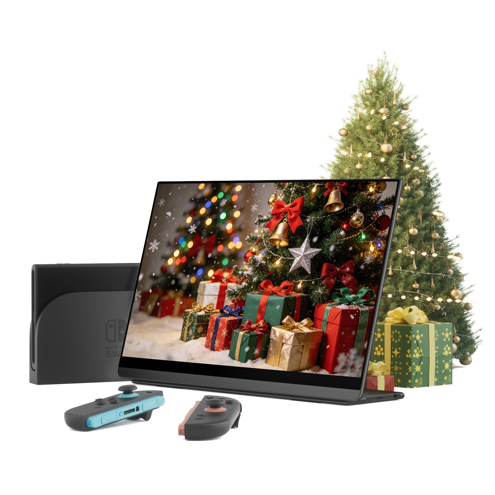 EHOMEWEI D4 Pro 17" 4k 144Hz Portable Monitor with 3840 * 2160 Resolution for External Display Gaming Monitor with Screentouch Function