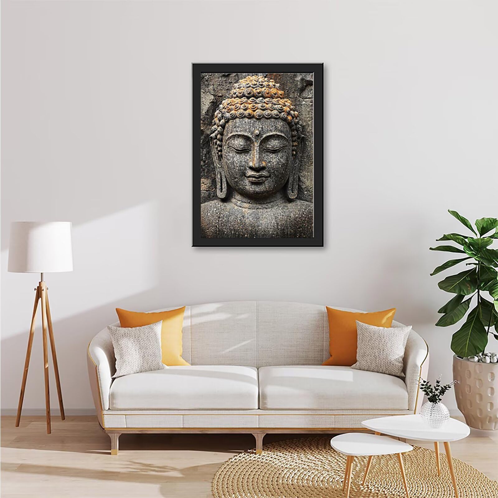 Zen Malowanie po numerach dla dorosłych, DIY abstrakcyjne malowanie według liczb, kreatywne hobby dla dorosłych, malowanie po numerach za pomocą pędzli i akrylu, nowoczesne obrazy do salonu, prezent
