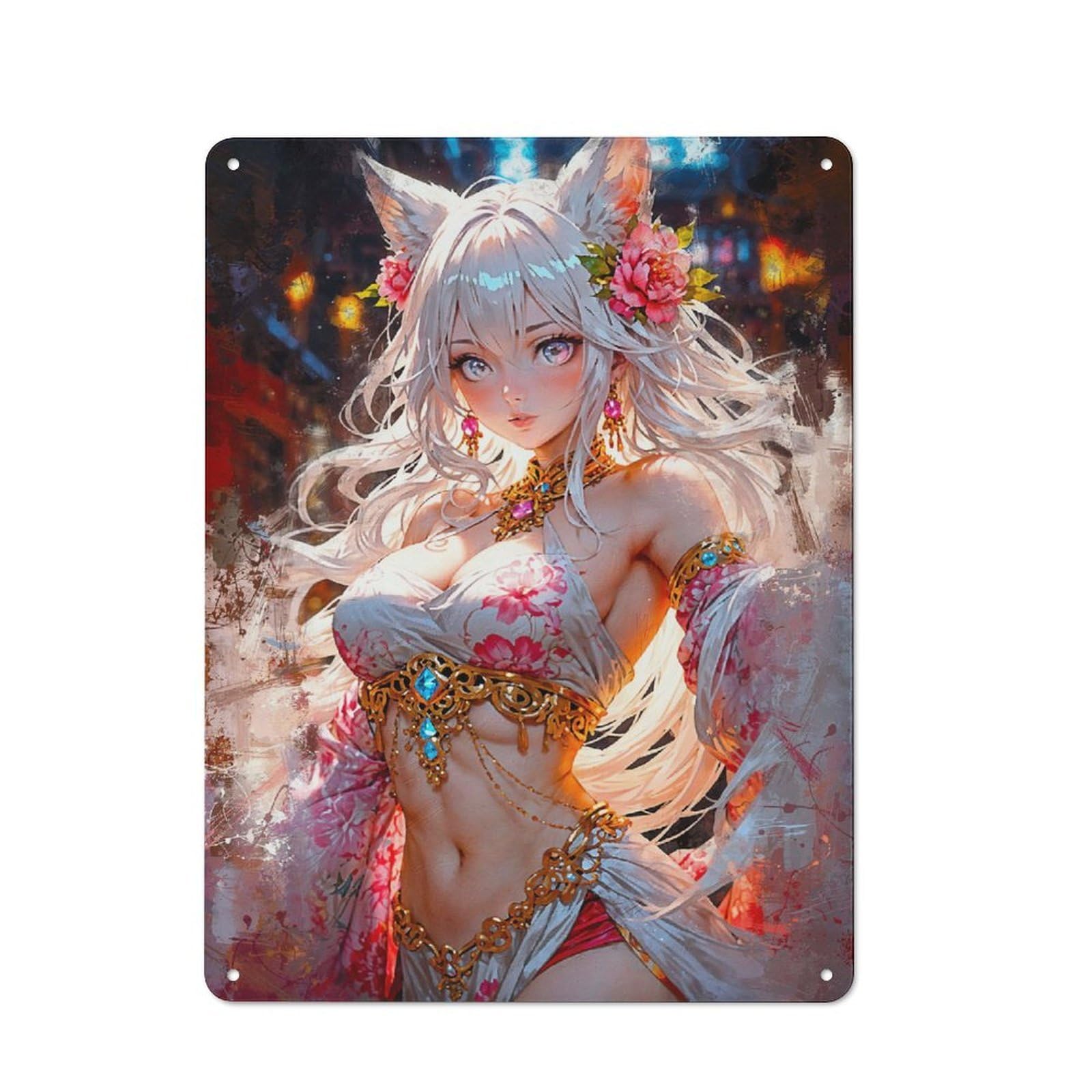 Foxfire Enchantress Vintage Metal Sign 40x30cm for Studio Or Craft Room, for Collectors Decorating Studios And Craft Rooms