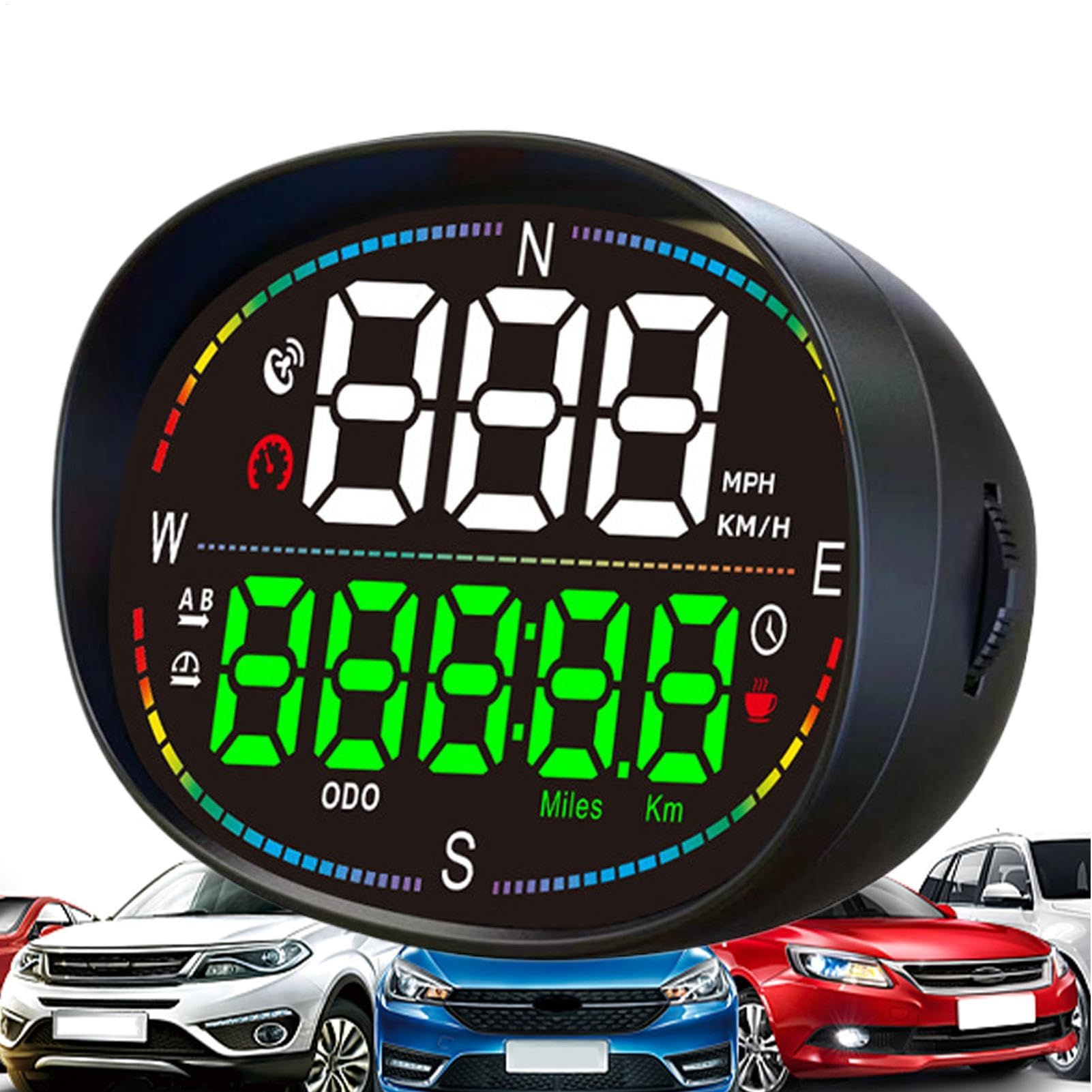 Speedometer HUD digital y pantalla de velocidad para salpicadero de coche 8