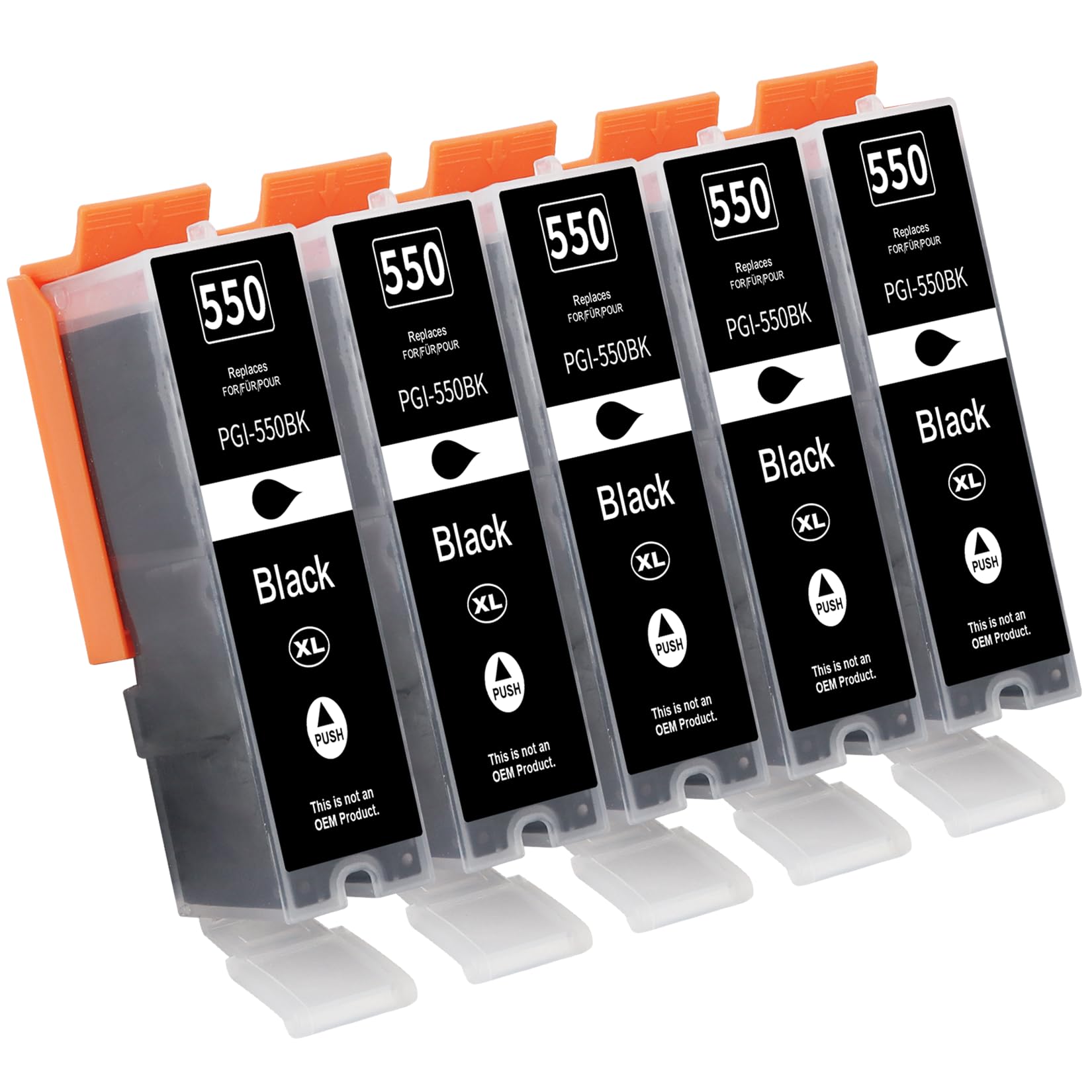 550XL Printer Cartridges Compatible with Canon MX925 Printer Cartridges Canon 550 PGBK for Pixma MG7150 MG7550 iP7200 iP7250 MG5450 MG5550 MG5650 MG5655 MX725 MX920 iP8750 X68500 MX925
