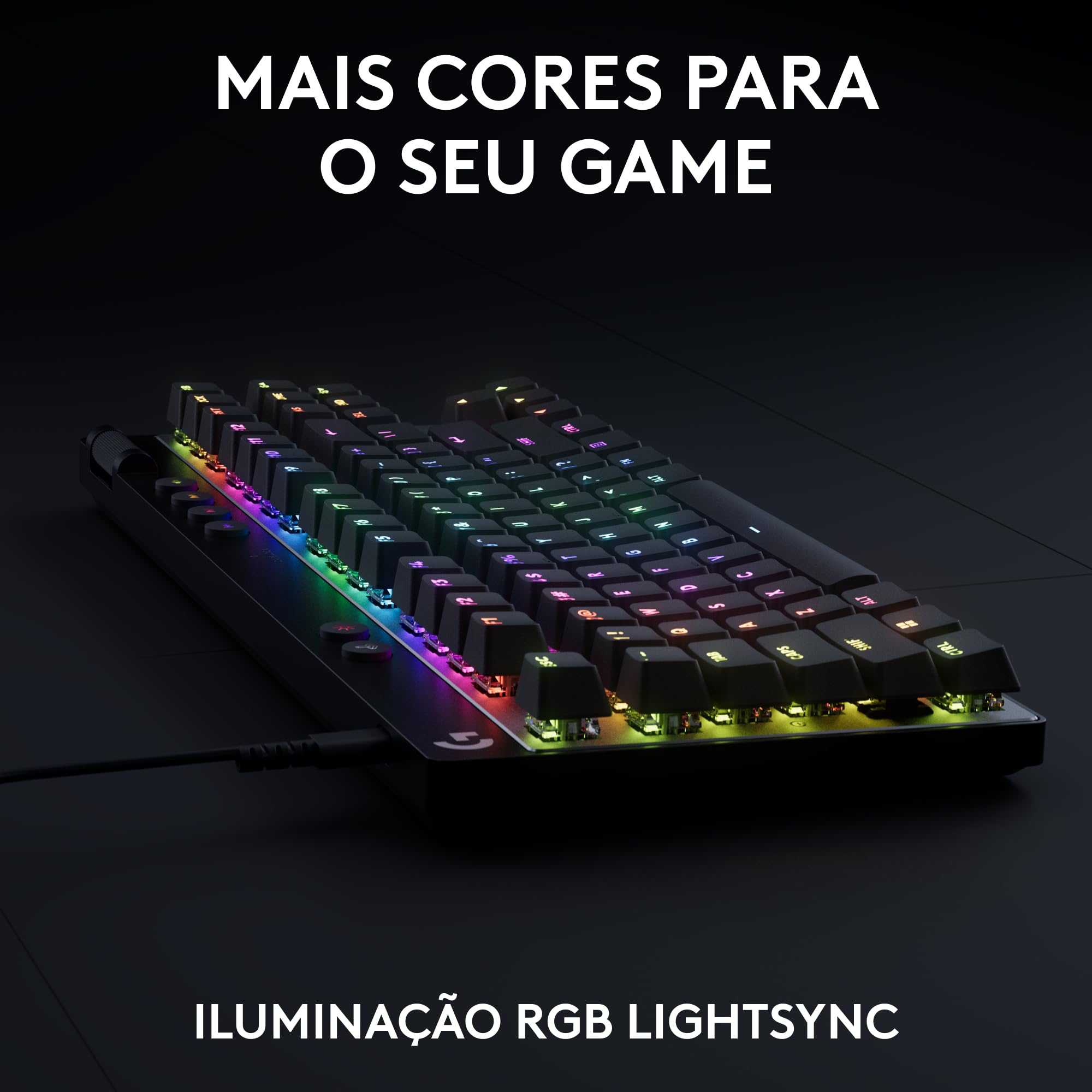 Teclado Gamer Com Fio Logitech G PRO X TKL RAPID com layout US