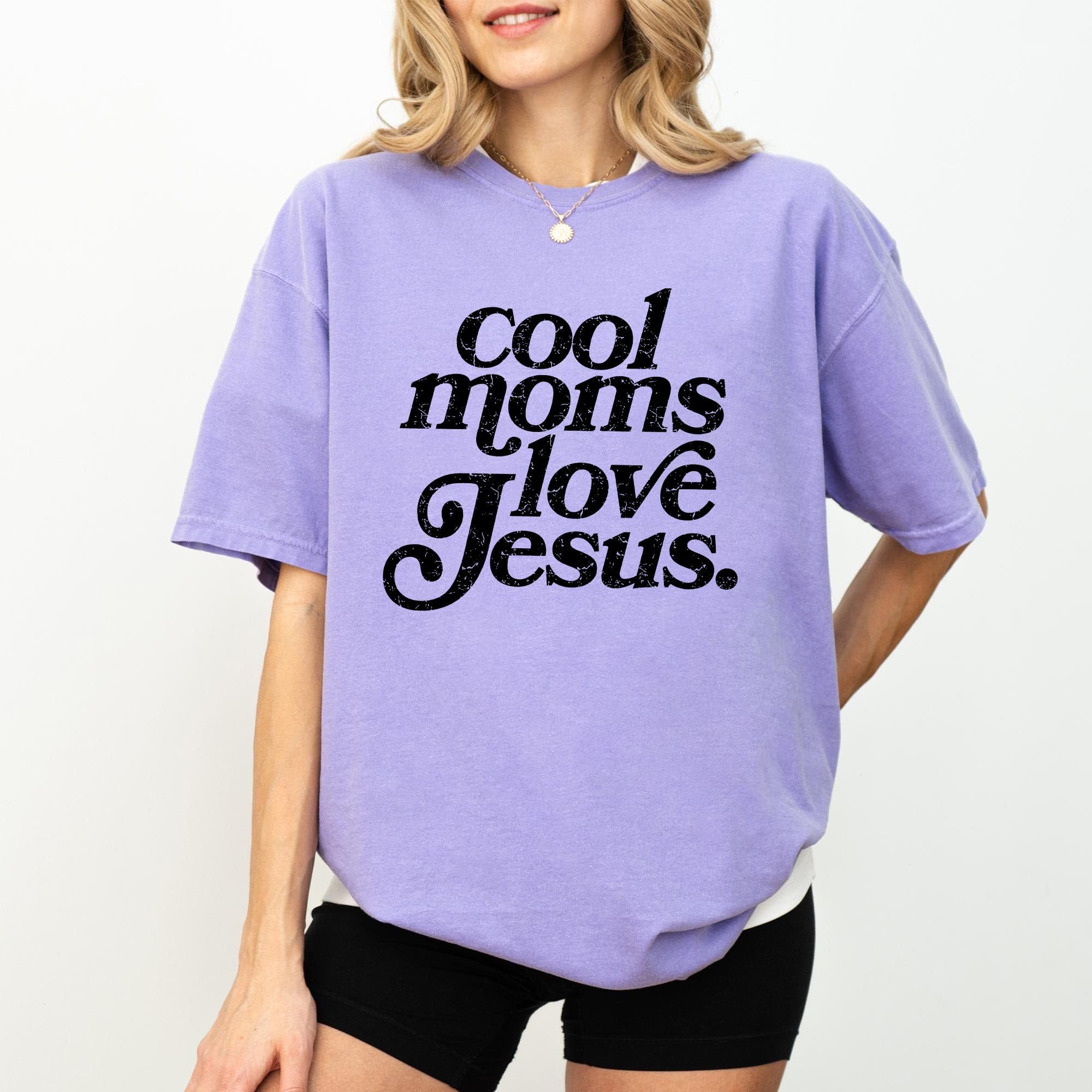Retro Faith Cool Moms Love Jesus Shi …