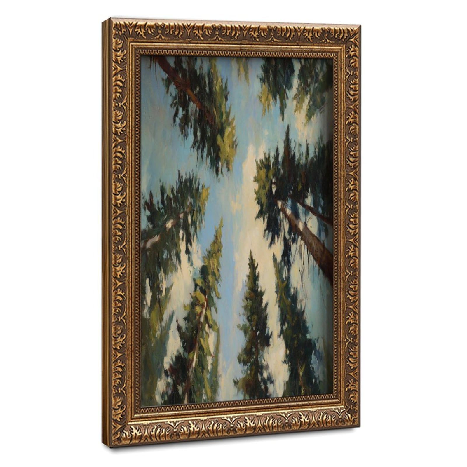 Bareronor Pine Forest Canvas Poster Bedroom Decor Landscape Office Room Decor Gift 24" L X 36" W