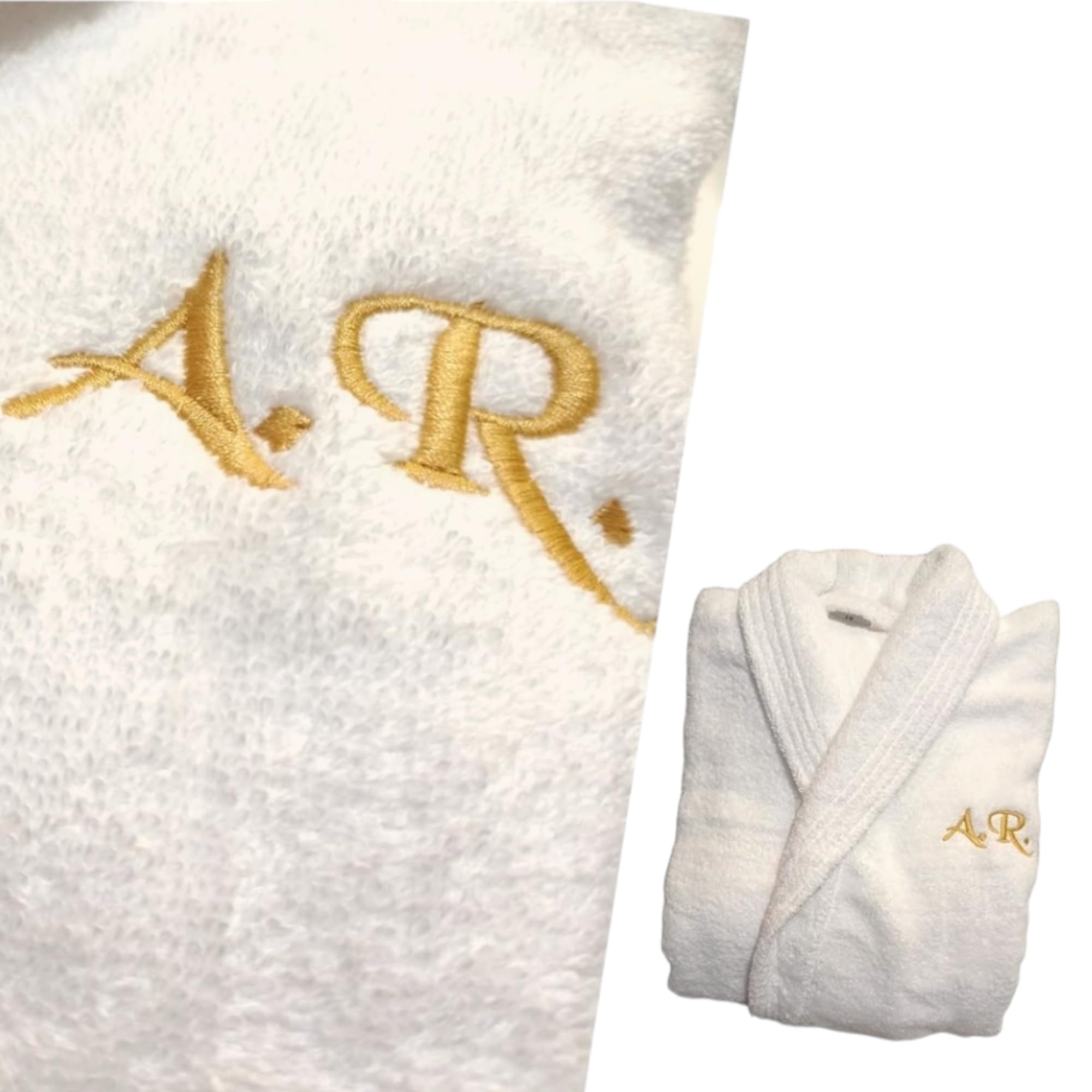 Accappatoio spa personalizzato con iniziali ricamate. Accappatoio, vestaglia, kimono in spugna di cotone
