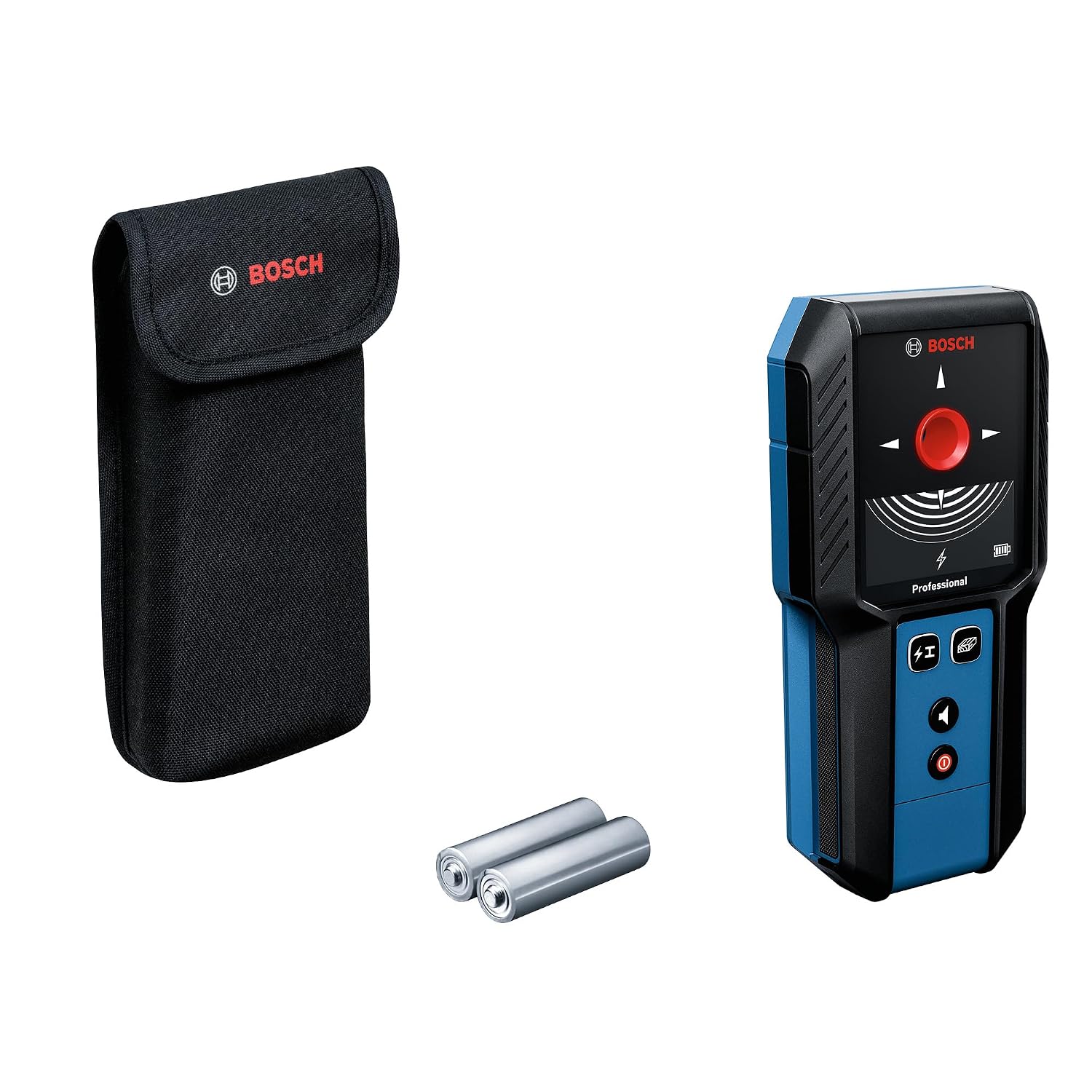 BOSCH GMS 120-27 Professional Wall Scanner Detector-Finds Metals, Live Wires, Wooden Studs in Drywalls, IP54 Dust & Splash Protection, 120 mm Range, Includes Pouch & Batteries, 1Yr Warranty from BOSCH BOSCH GMS 120-27 Professional Wall Scanner Detector-Finds Metals, Live Wires, Wooden Studs in Drywalls, IP54 Dust & Splash Protection, 120 mm Range, Includes Pouch & Batteries, 1Yr Warranty from BOSCH