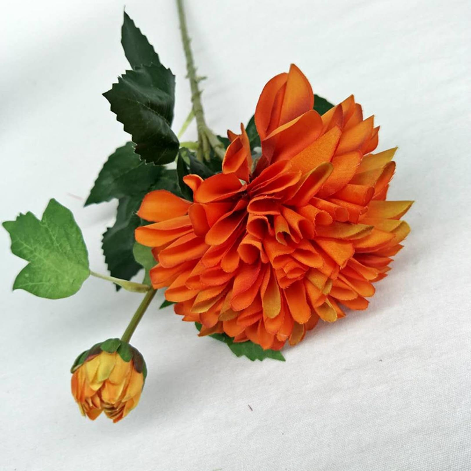 手作りオレンジ系アートフラワー 手作りオレンジ系アートフラワー