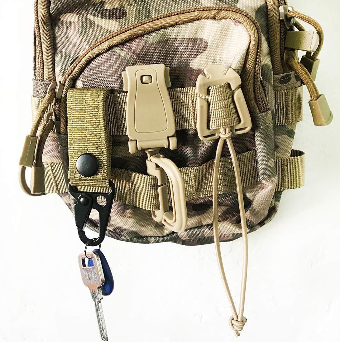Dolibi Tactical Accessories Attachments for Molle Bag Tactical Backpack Vest Belt Strap Management Tool Buckle Tactical Accessory Molle Attachments Clips 19PCS : Sports & Outdoors