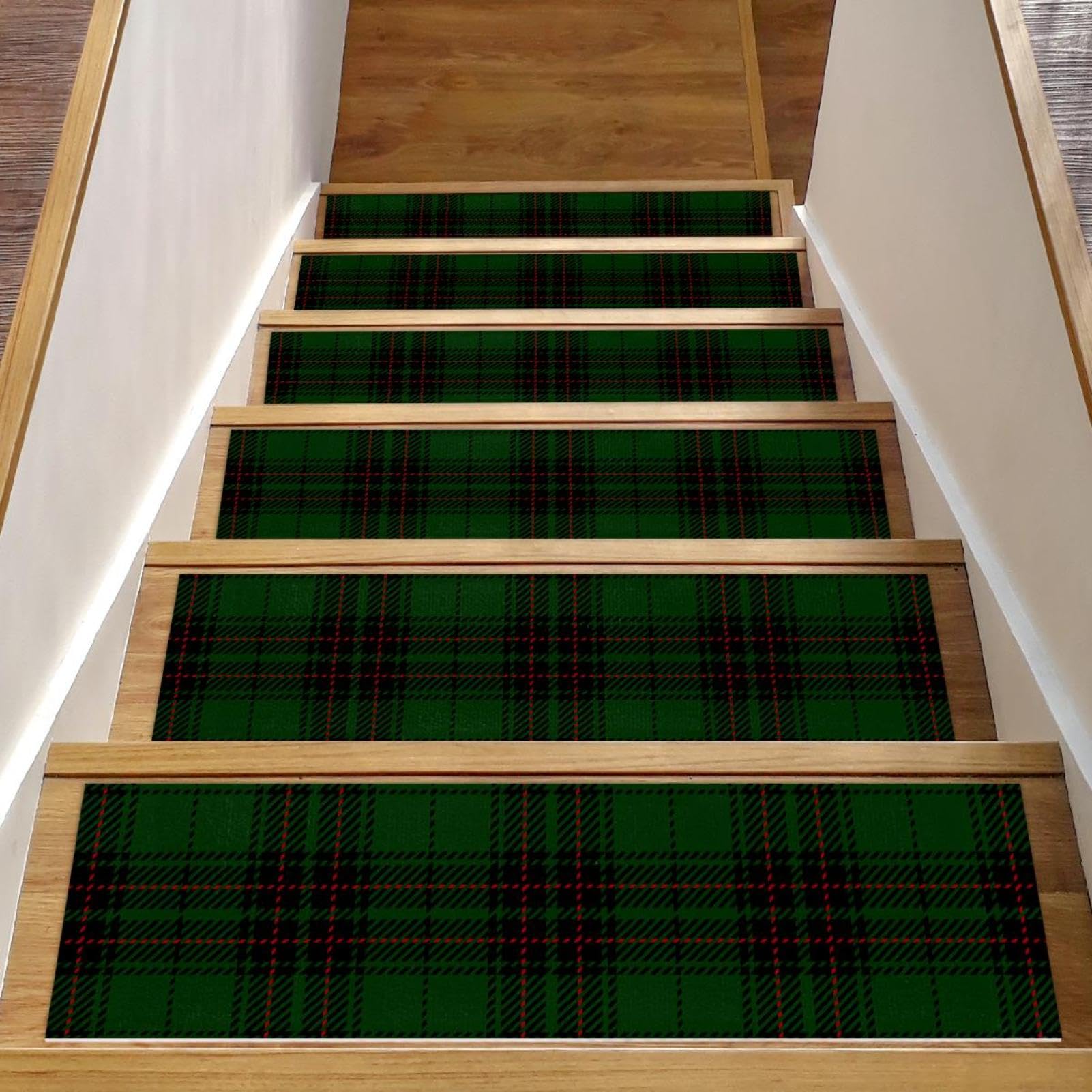 Peldaños para escaleras sin residuos, almohadillas protectoras de madera de 8 x 30 pulgadas