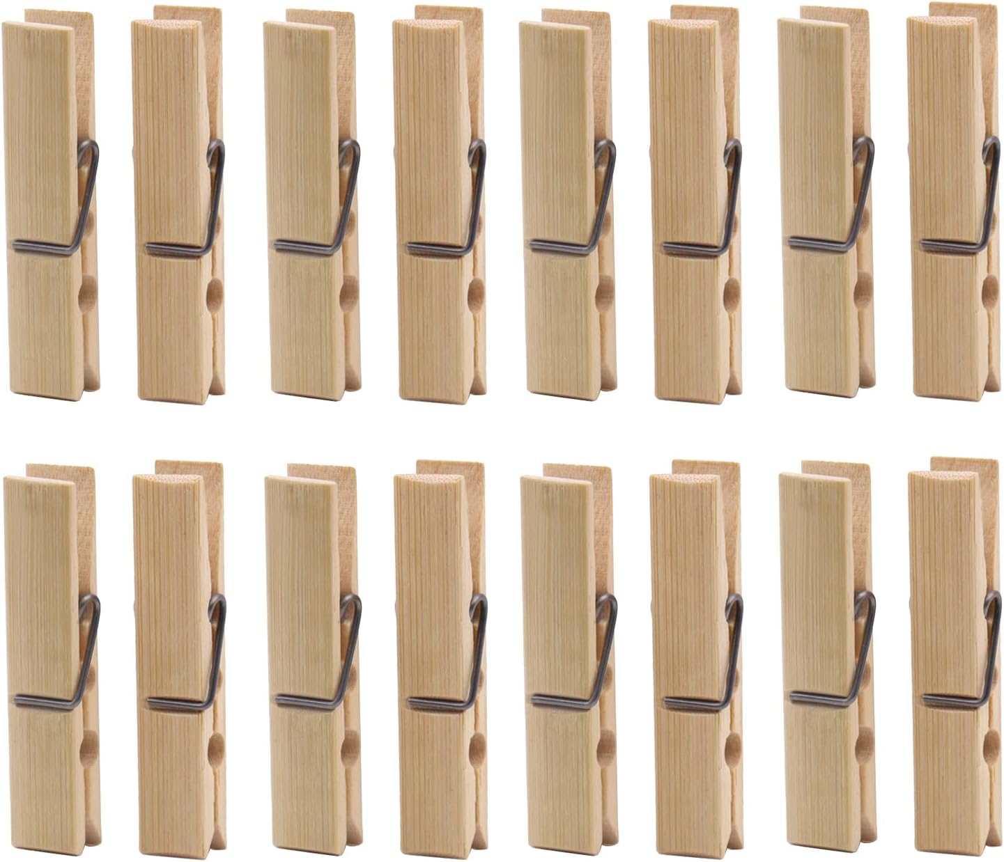 Bamboo Clothespins,60 Pieces Bamboo Pegs Clothes Pegs Wood urable