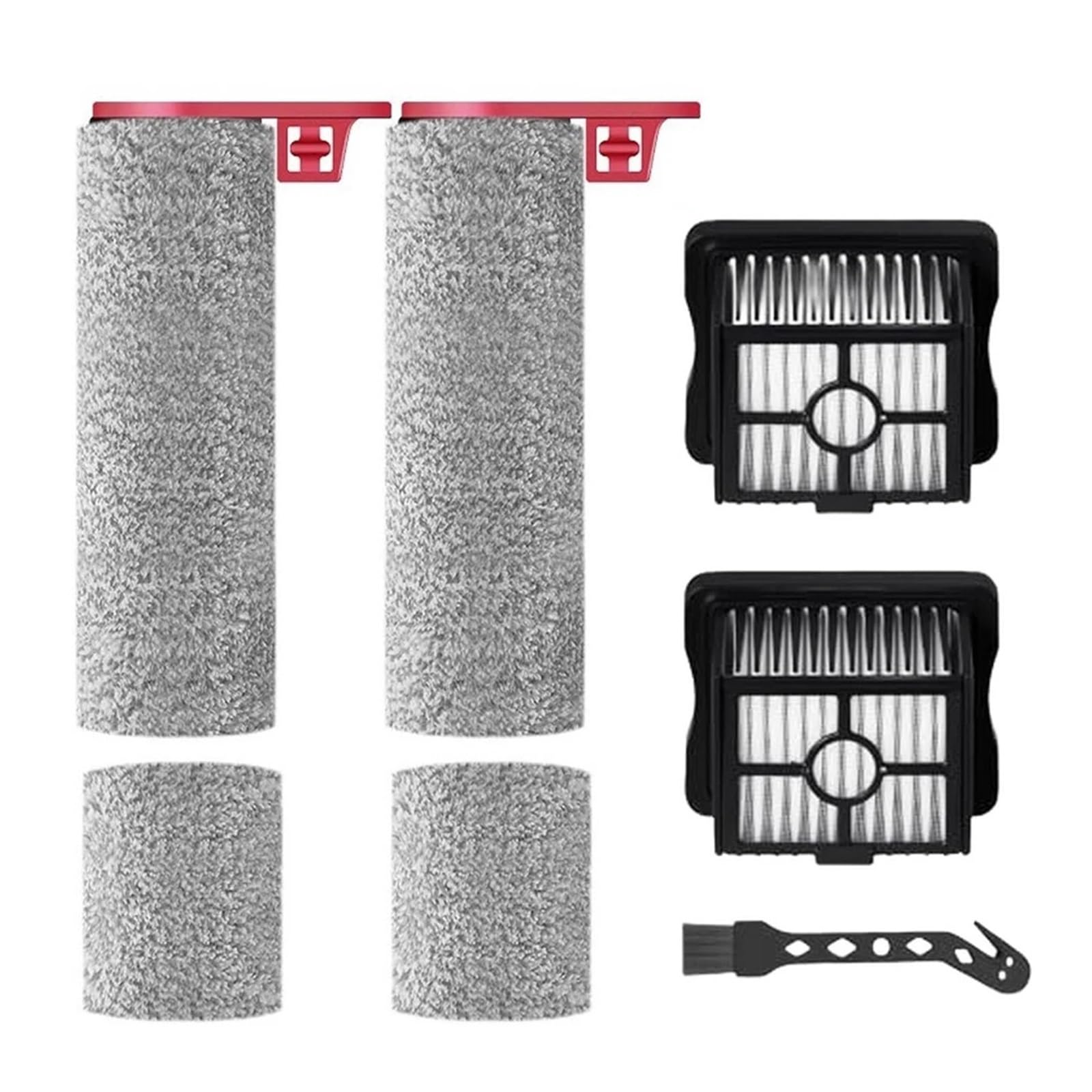 RHOBYXONZ Roller Brush And Filter Kit For NEW730 NEW730BK Wet Dry Vacuum Cleaner Parts Accessories, Compatible For Eureka