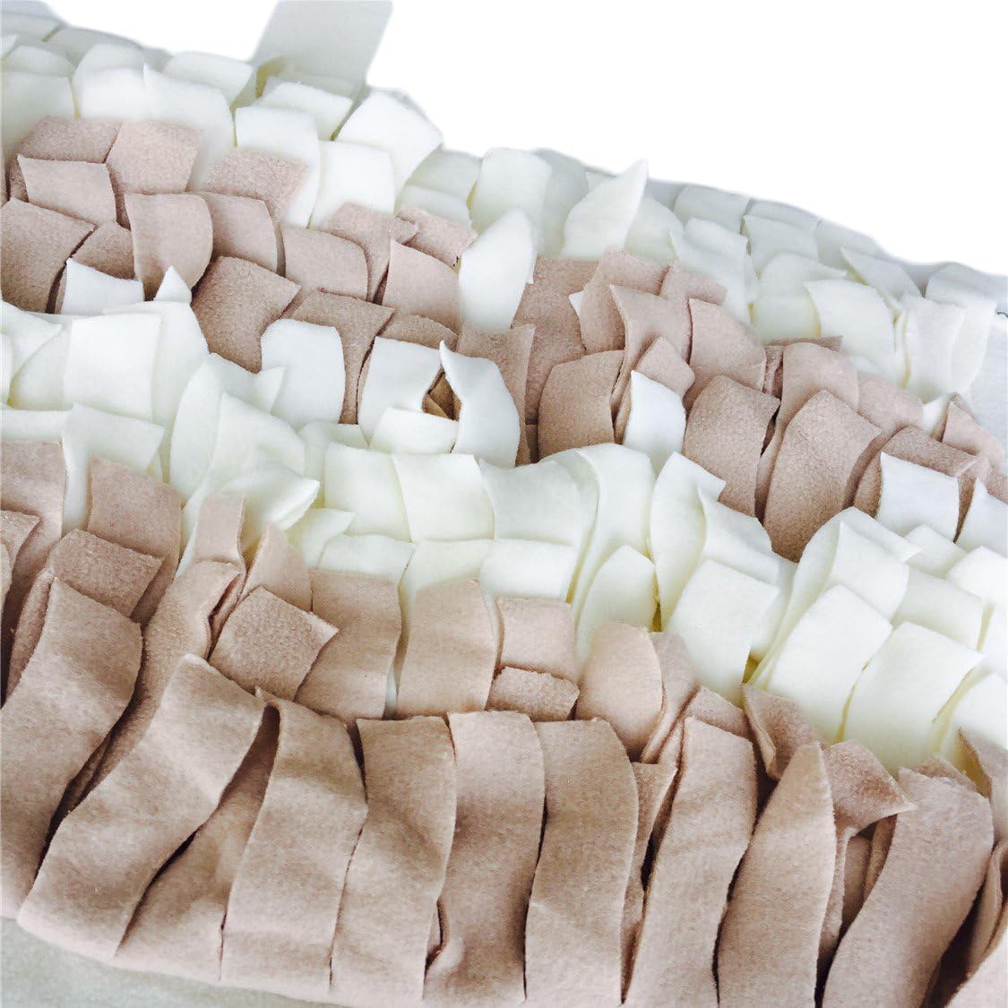 TFENG Dog Snuffle Mat Training Sniffing Grass Mat for Pet Cat Guinea Pig and Rabbit Beige S