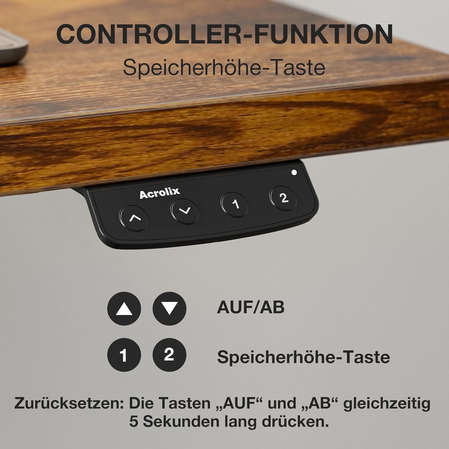 Adjustable Standing Desk with Cable Management, 48 X 24 Inches Electric Stand Up Desk, 176LBS Load, 2 Memory Preset Height Table for Home Office Work with Splice Board (Rustic Brown Desktop)