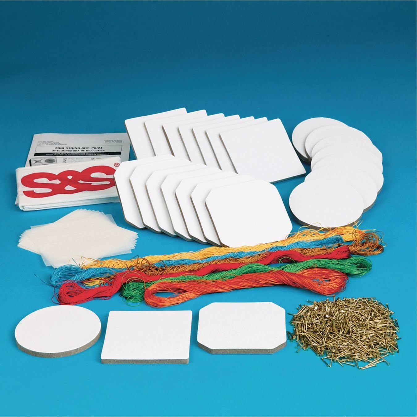 S&S Worldwide Mini kit de manualidades de cuerda, 3-1/2 pulgadas de diámetro, paquete de 24