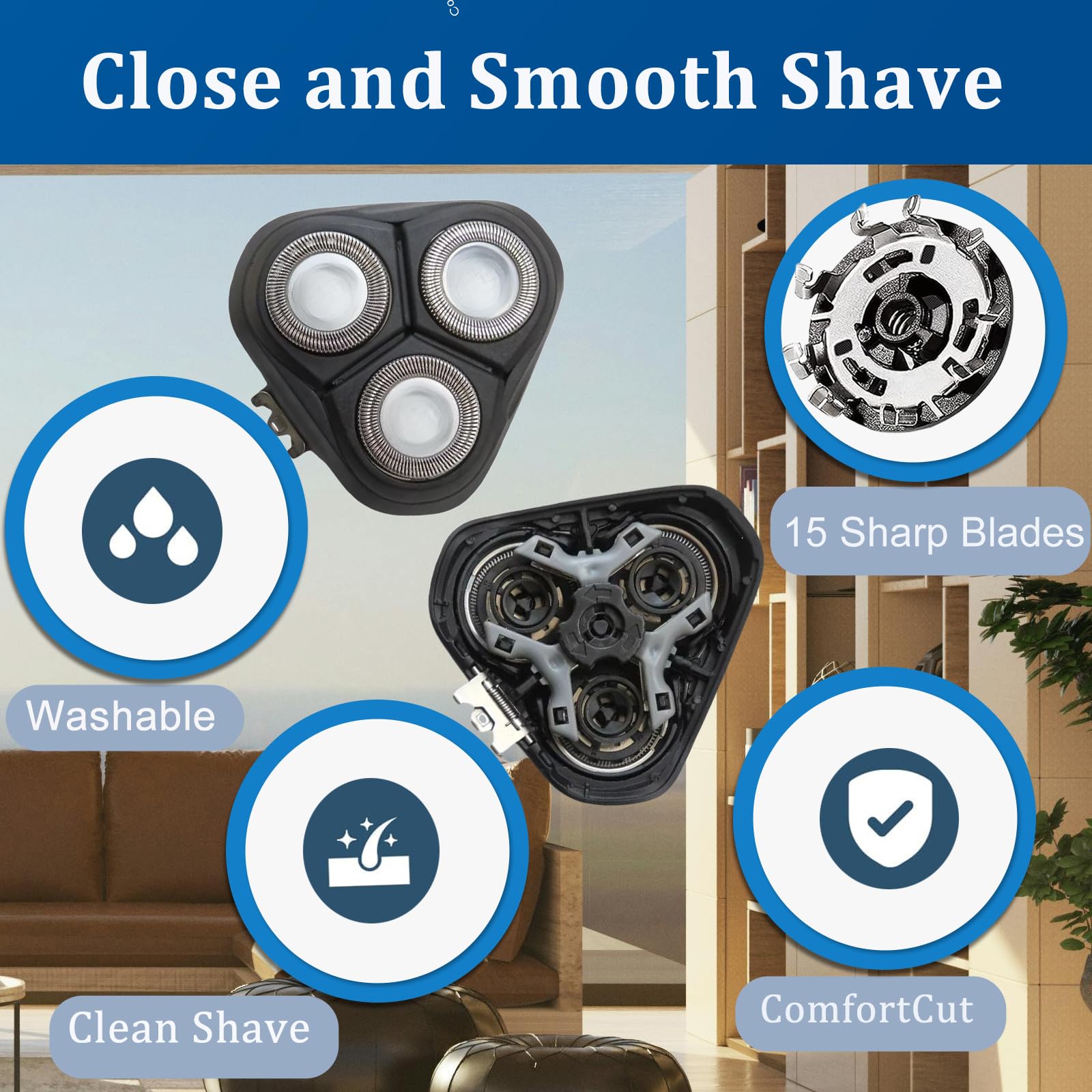 S3000 Replacement Head for Philips Norelco Series 3000 Shavers