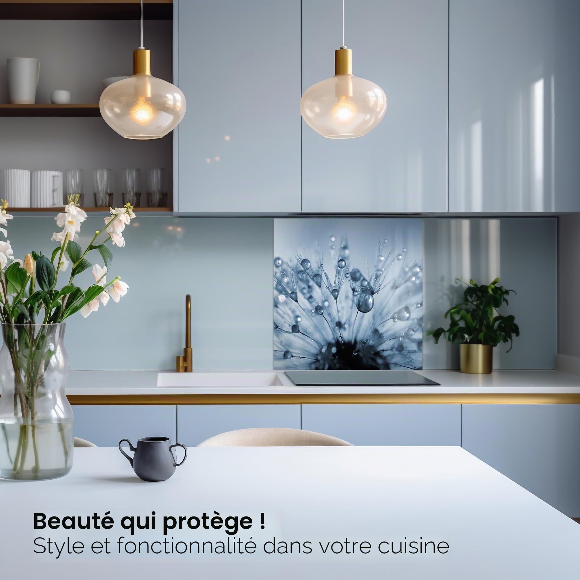 Crédence en verre trempé pour cuisine Verre trempé pour cuisinières Résistant à la chaleur 6 mm 90 x 65 cm Citrons