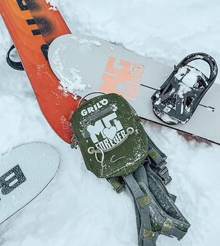 Miniatura 18 de MDXONE Arnés de snowboard para niños con correa retráctil y amortiguadores y arnés de asiento extraíble Azul