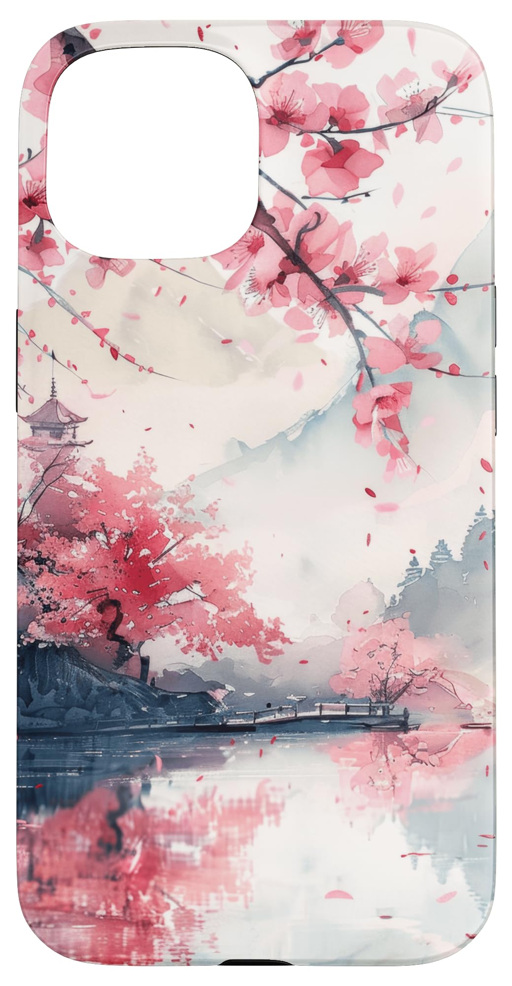 Watercolor Sakura Cherry Cherry blossom Case for iPhone 15