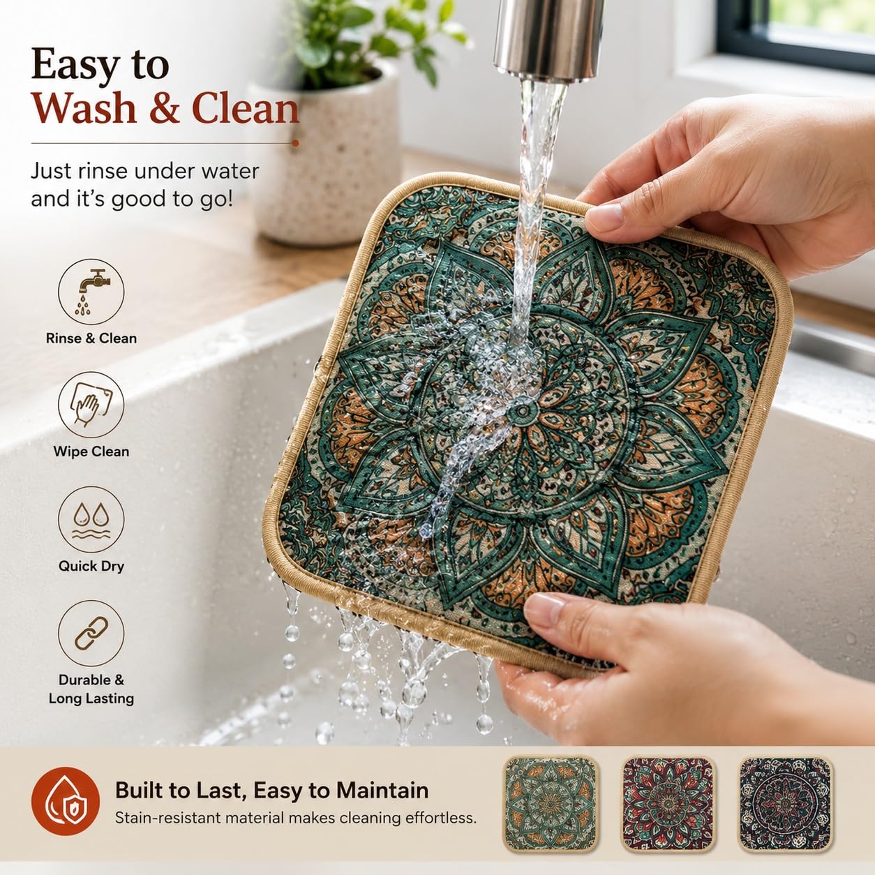 TASMAX Heat Resistant Table Coasters - FREE SHIPPING -2