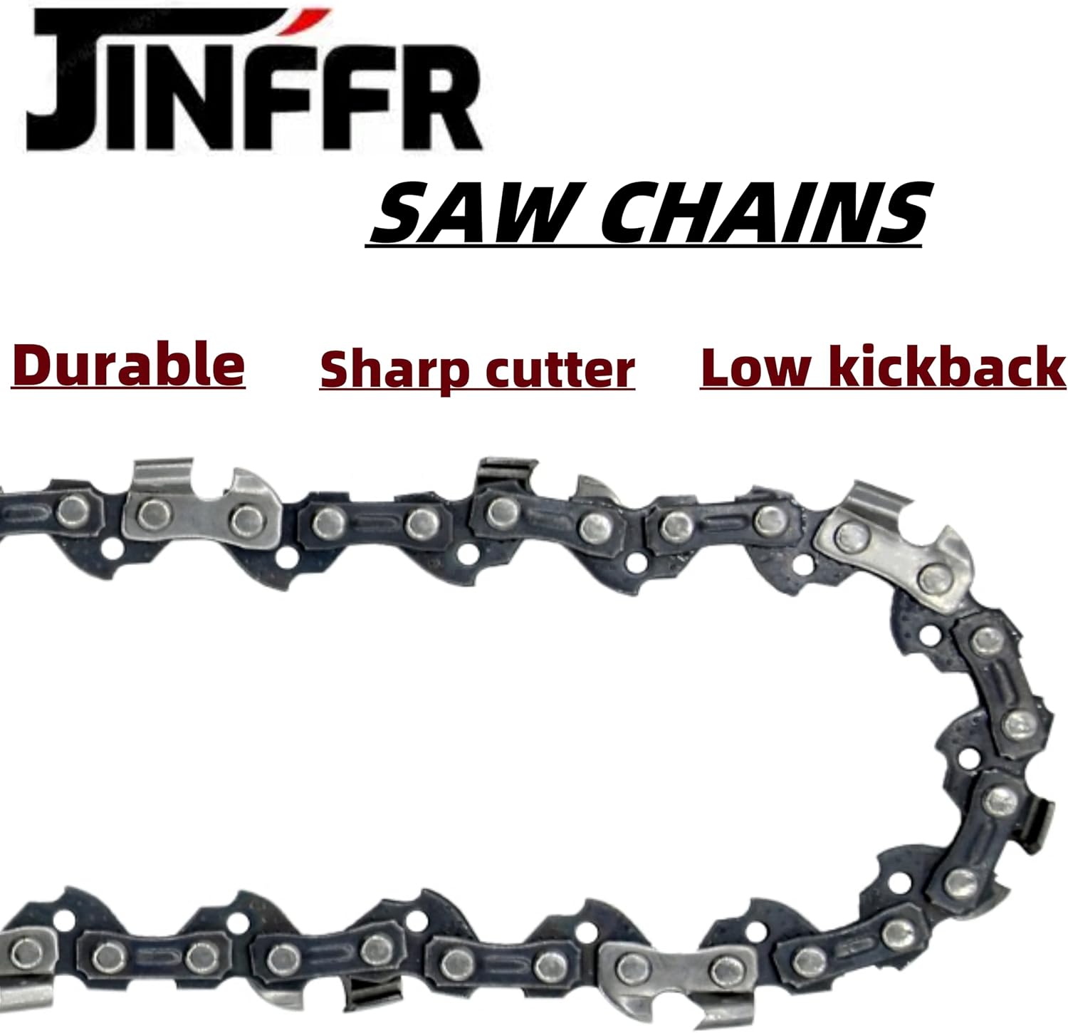 5 Pack 8 Inch Chainsaw Chain 33 Drive Links 3/8" LP Pitch .050" Gauge Fit Portland Harbor Freight 62896, 68862, 63190, 56808, Greenworks, Kobalt, Remington, Sun Joe 8" Chains- S33 thumbnail