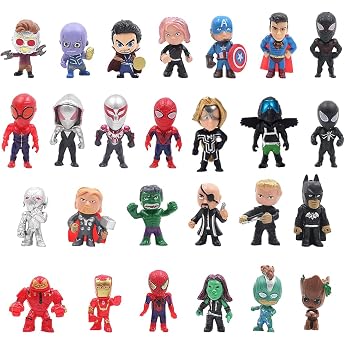 Cake decoration for Hero Birthday decorationHero cake toppers for children Boys PartyMini Hero figures SetMini Action figures Cake toppers